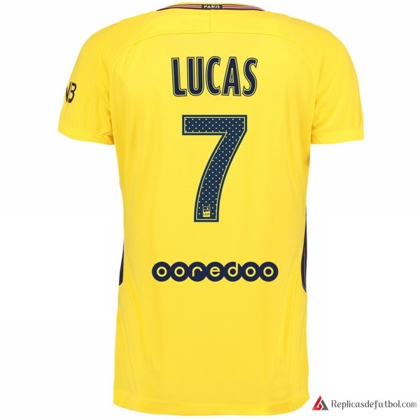 Camiseta Paris Saint Germain Segunda equipación Lucas 2017-2018